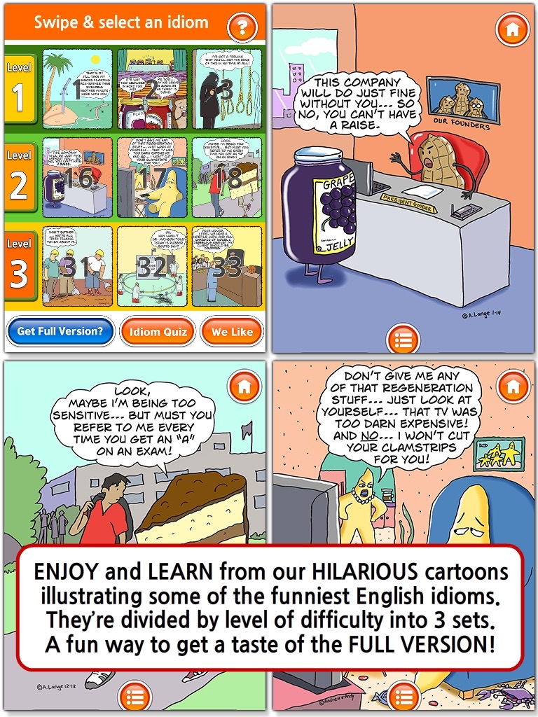 English Idioms Interactive HD Lite screenshot 2