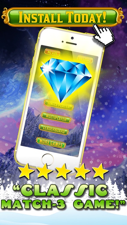 Jewel Games Candy Christmas 2013 Edition - Fun Candies and Diamonds Swapping Game For Kids HD FREE screenshot-4