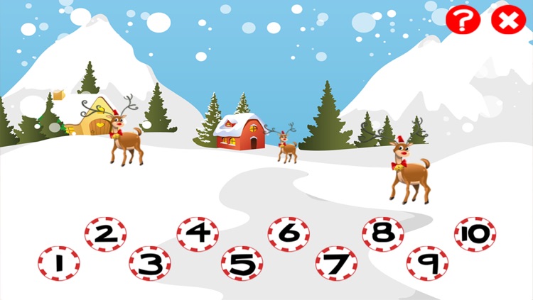 Christmas counting game for children: Learn to count the numbers 1-10 with Santa for Christmas screenshot-3