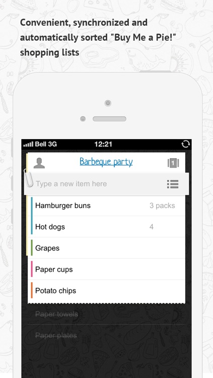 Buy Me a Pie! Classic - Grocery Shopping List