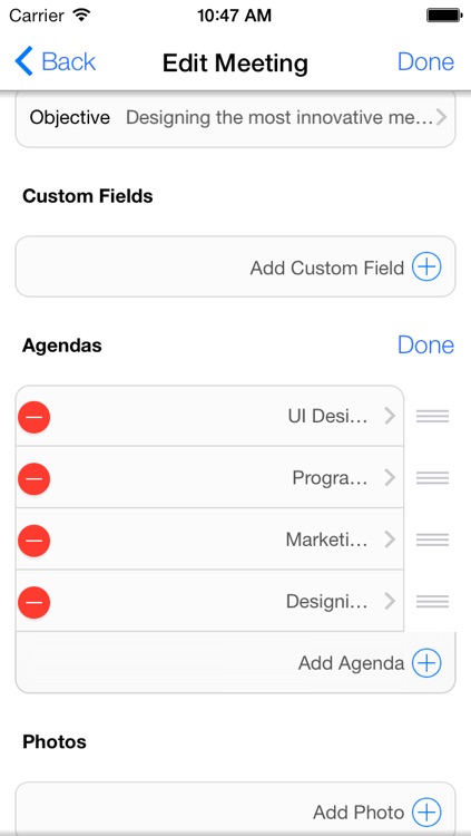 Meeting minutes maker - Create and share minutes, agendas, notes, tasks