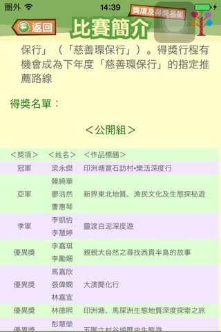 「中銀香港綠色社區樂悠遊 - 導賞行程設計比賽」得獎作品集 screenshot 3