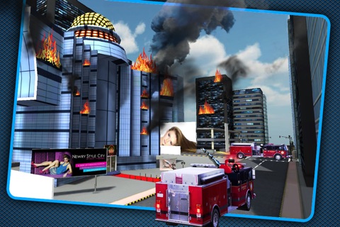 3D Fire Truck Parking Simulator HD -Real Fire Smasher screenshot 2