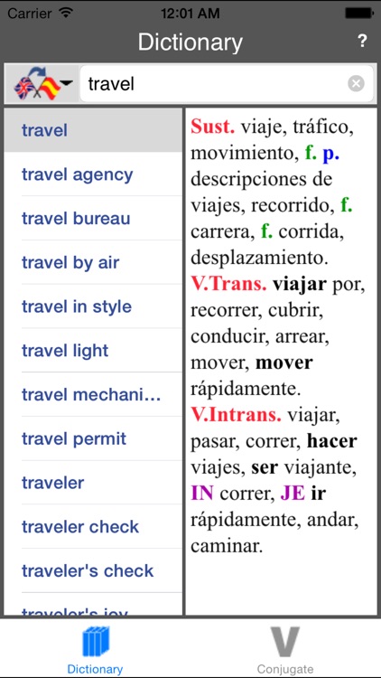 Spanish-English Dictionary (Offline) screenshot-3