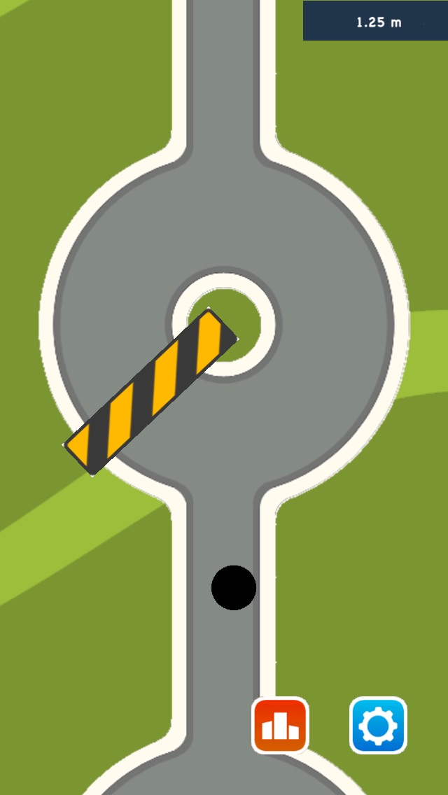 按住白线 - 不回头一条路走到黑 !! 1.0 IOS -