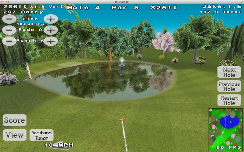 disc golf 3d lite iphone screenshot 3