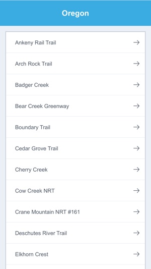 Oregon National Recreation Trails