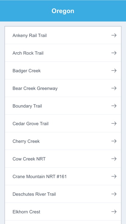 Oregon National Recreation Trails