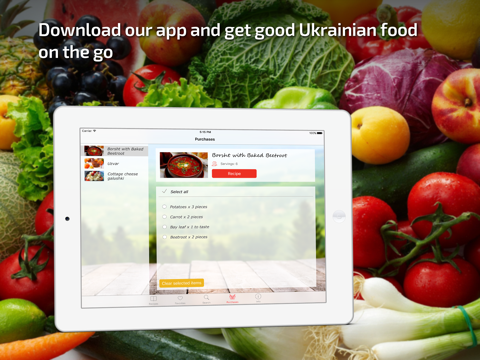 Ukrainian Cuisine & Recipes Guide iPad screenshot 5 - Food & Drink app