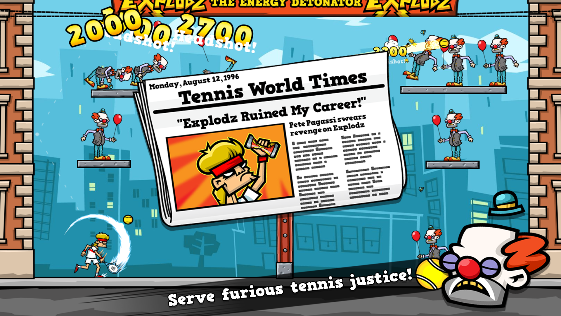 Tennis in the Face
