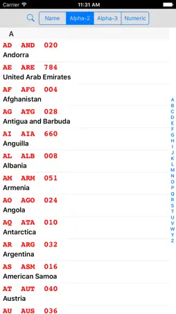 ISO 3166 screenshot 3