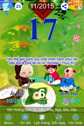 Lịch Việt - Lịch Vạn Niên 2015 screenshot 4