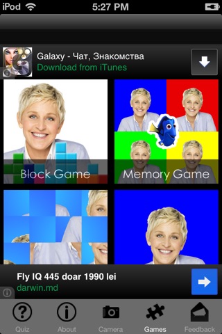 Ellen edition quiz screenshot 3