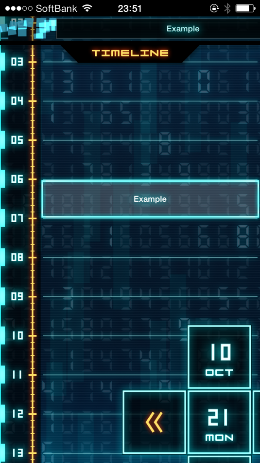 #3. Flashback - Sci-Fi Style Calendar (iOS) 由: OCTUDIO