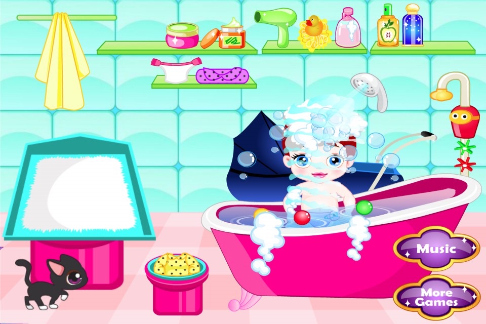 Baby's Day: Bath & Lunch & Play - Kids Game screenshot 4