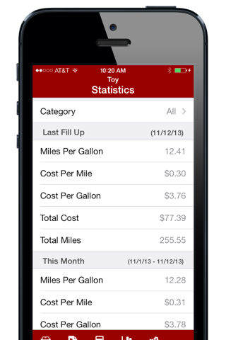 Gas Log (Lite) - MPG Fuel Calculator screenshot 3