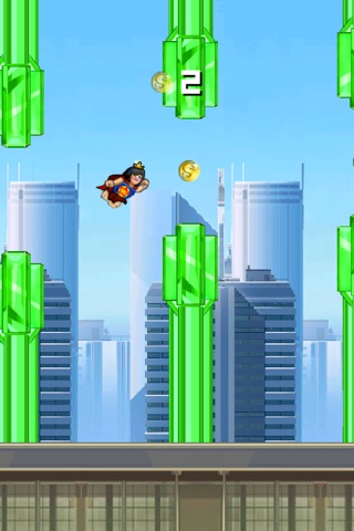 Super Flappy Justice League- Play Free Comic Hero Edition screenshot 2