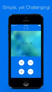 math game brain trainer with addition, subtraction, multiplication & division, also one of the best free learning games for kids, adults, middle school, 3rd, 4th, 5th, 6th and 7th grade iphone screenshot 2