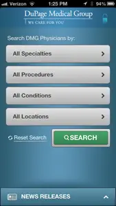 DMG Physician Finder screenshot #1 for iPhone