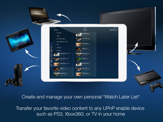 MCPlayer HD Lite wireless video player for iPad to play movi(圖3)-速報App