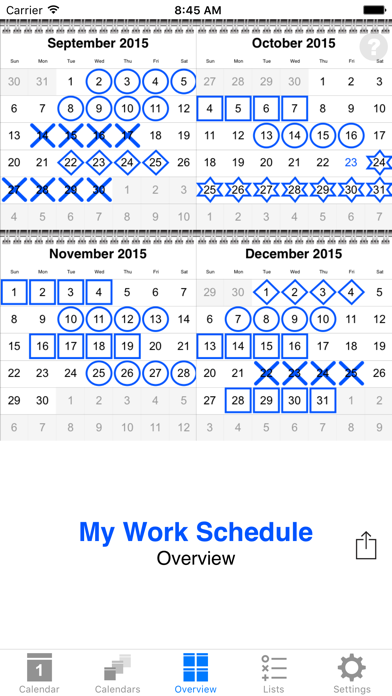 colorCal+ Calendar Screenshot