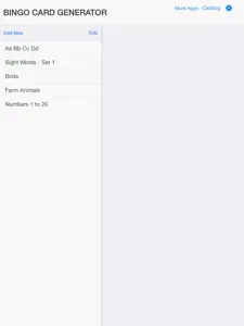 Bingo Card Generator - Create, Make and Print Custom Bingo Games for Free screenshot #1 for iPad