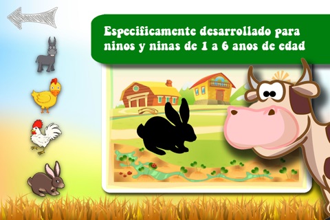 Free Shape Game Farm Animals Cartoon screenshot 2