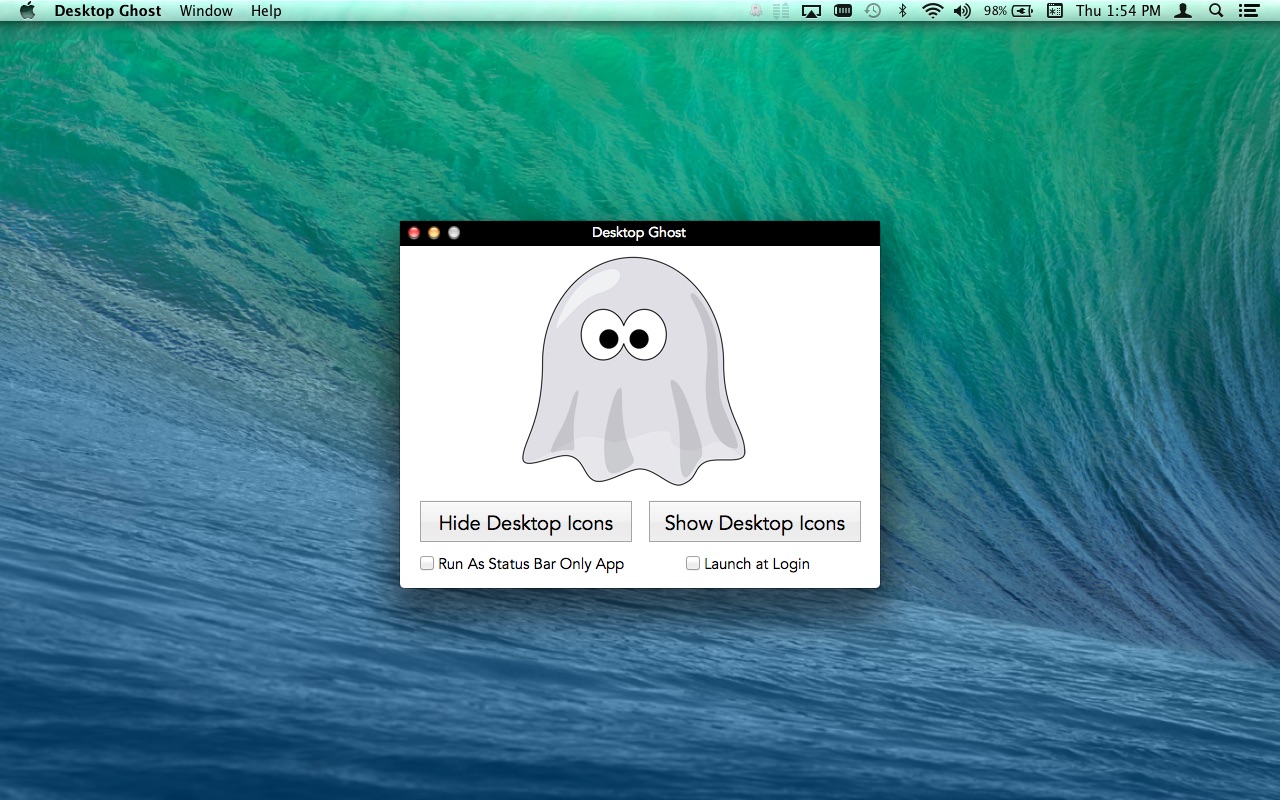 Screenshot do app Desktop Ghost