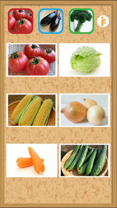 Screenshot #2 pour とびだす野菜タッチ