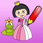 Princess Coloring Book for Girls learn to color cinderella kingdom castle frog and more