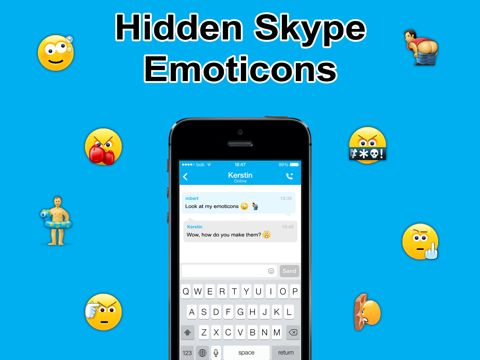 Screenshot #4 pour Secret Smileys for Skype - Hidden Emoticons for Skype Chat - Emoji