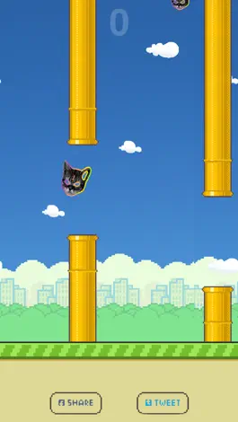 Game screenshot Flying Tron Cat apk