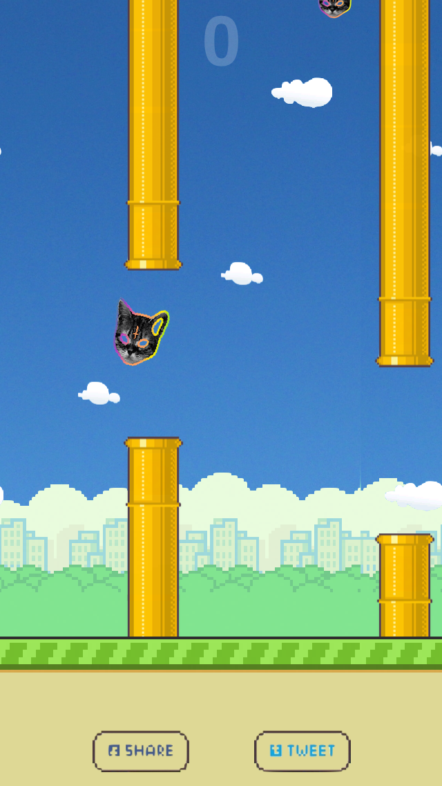 Screenshot #2 pour Flying Tron Cat