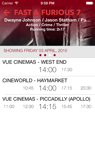 Cinetimes UK screenshot 3