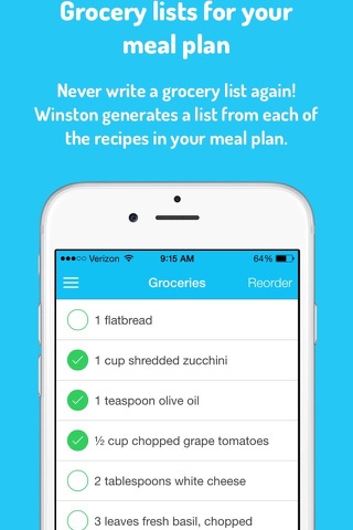 Winston - Weekly Meal Plans screenshot 2