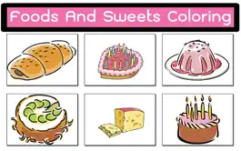 Game screenshot Amazing Foods And Sweets Colorful Drawings apk