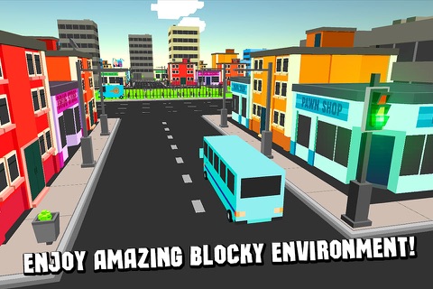 Pixel Bus Simulator 3D screenshot 4