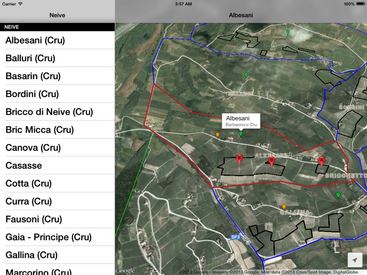 Neive Wine Map