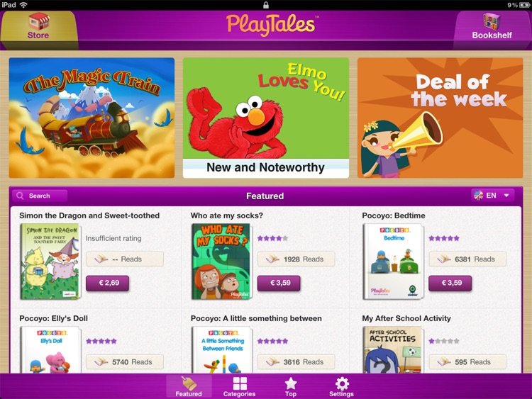PlayTales, libros infantiles interactivos en la App Store