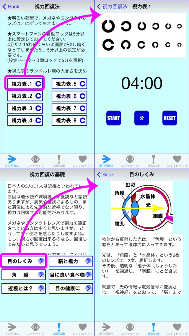 簡単視力回復法 screenshot1