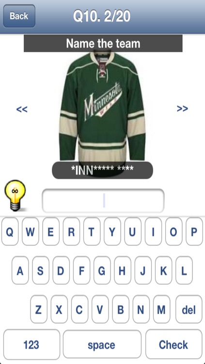 Ice Hockey Quiz - Top Fun Jersey Uniform Game