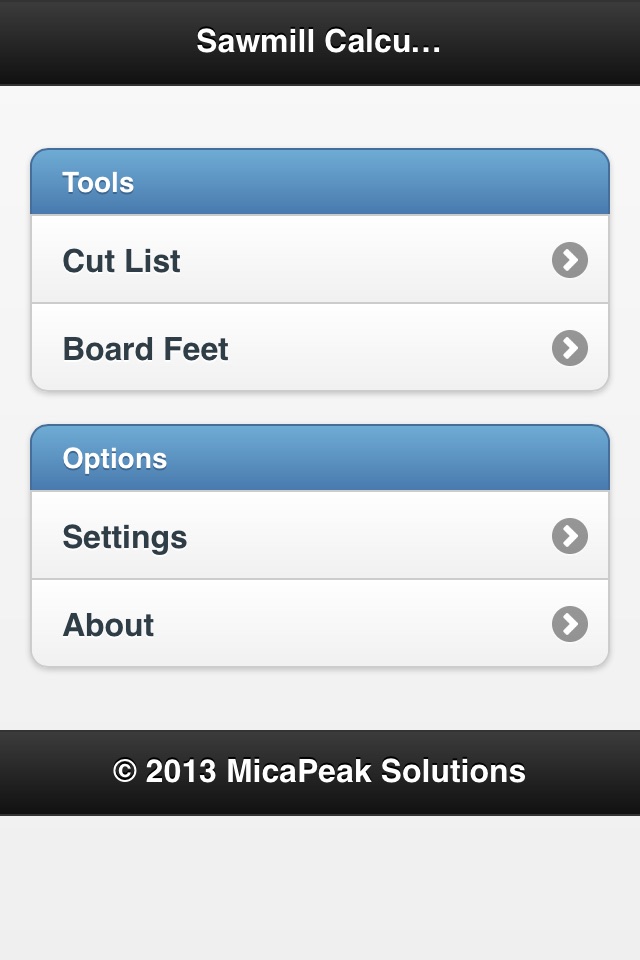 Sawmill Calculator screenshot 2