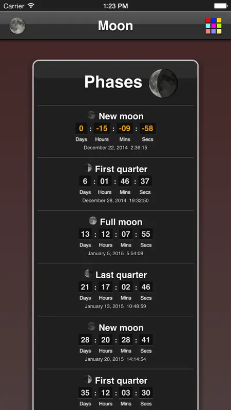 Calendrier lunaire screenshot 1 of 5