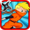 Brave Kid Ninja vs Clumsy Zombie Samurai Run: Temple Defense Free