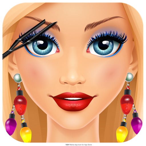 Eyebrow Plucking Makeover Salon Icon