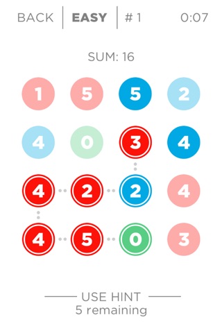 Zero 2 Zero - Number Puzzles screenshot 3