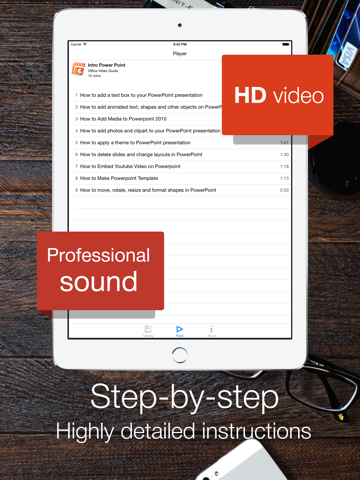 Video Training Course for Microsoft Office - Complete Tutorial iPad screenshot 2 - Book app