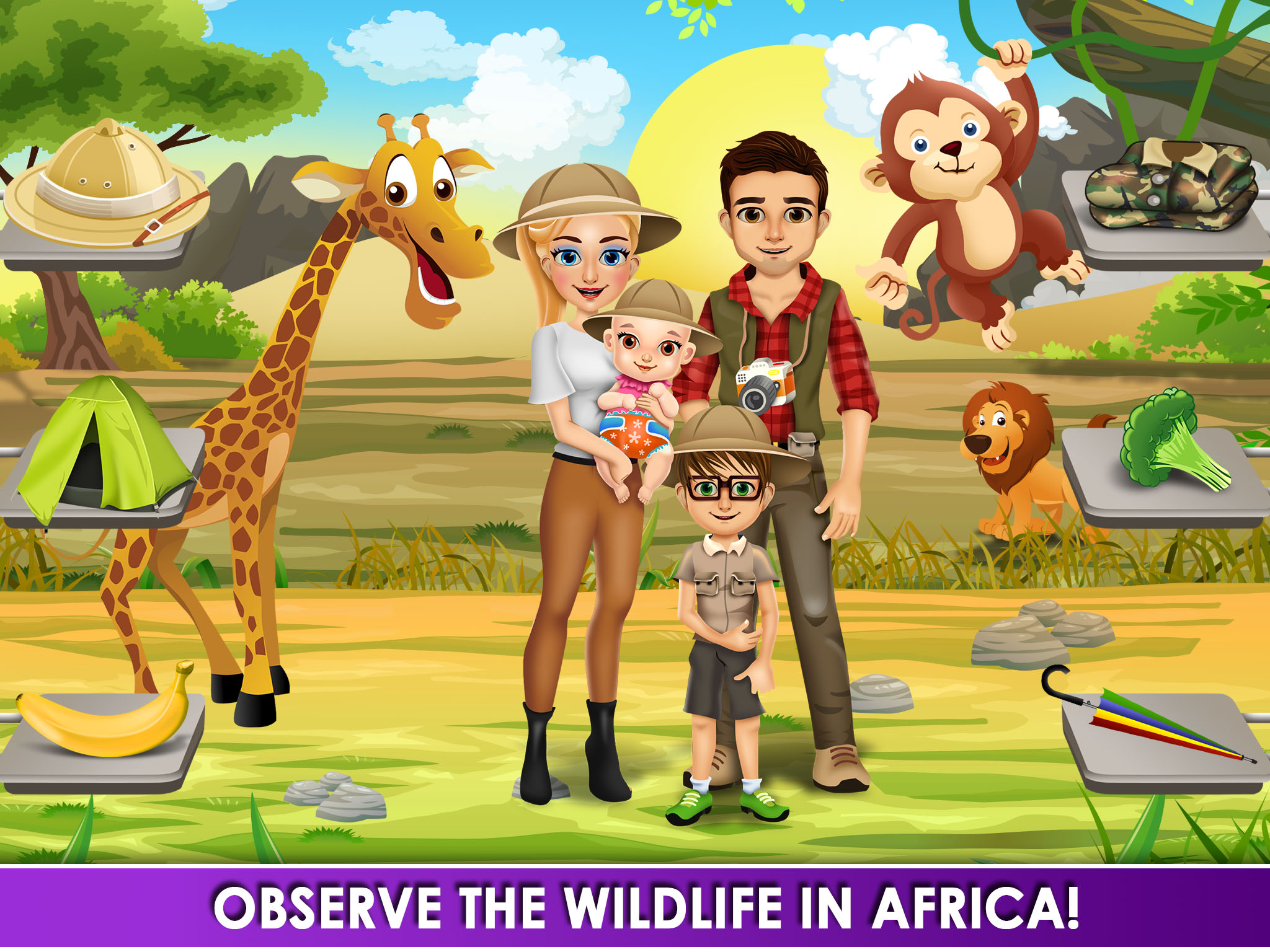 My Family Adventure - Mommy's Salon, Makeup & Dress Up Girl Spa - Kids Games