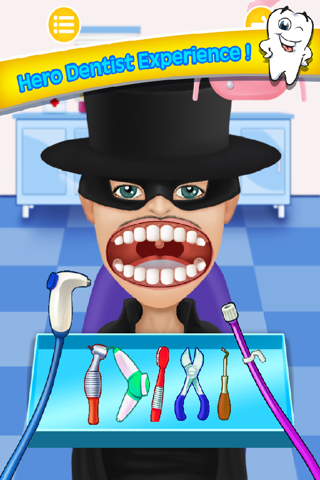 Bad Teeth Doctor and Hero Dentist Office - Help Celebrity with your little hand screenshot 4
