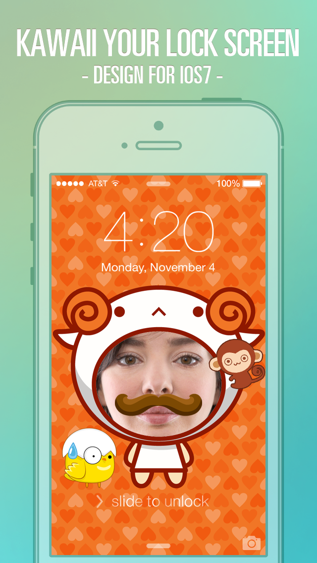 How to cancel & delete Pimp Lock Screen Wallpapers Pro - Cute Cartoon Special for iOS 7 from iphone & ipad 4